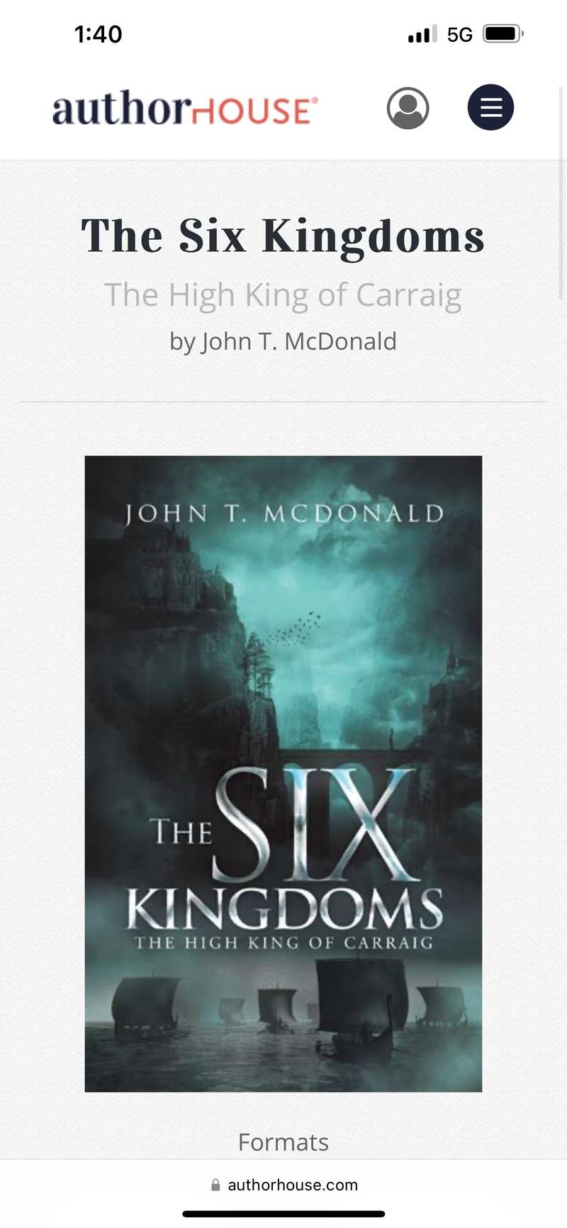 The Six Kingdoms “The High King of Carraig”